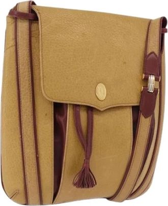 Cartier Pre-owned Vintage Schoudertas - Dames - Vintage Schoudertas - Beige - ONE Size - Leer - Vintage