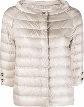 Herno Three-quarter-length Sleeve Puffer Jacket
