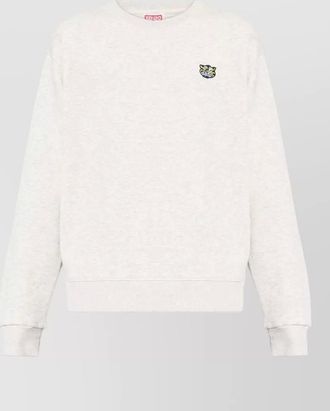 Kenzo cotton appliqu&eacute; crewneck sweatshirt