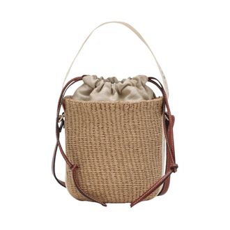 Chlo&eacute; Small Woody Basket - female - Chlo&eacute; - Bucket Bags - Beige - ONE SIZE - Bags
