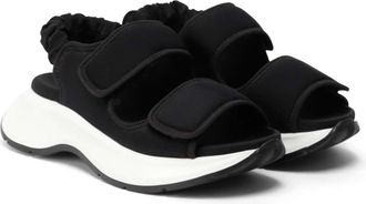 Hogan Chunky Touch-Strap Sandals - Black