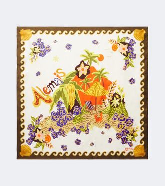 Alemais Al&eacute;mais Island Cove silk scarf