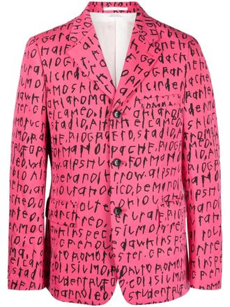 Comme Des Garçons Wollen blazer - Roze