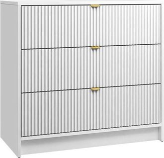 Mirjan24 C&oacute;moda Comfivo Papilio I, Blanco, Con Cajones, N&uacute;mero De Cajones: 3, 75x80x40cm