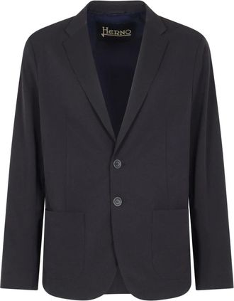 Herno Heren, Jassen, Blauw, Maat: 3XL Viscose