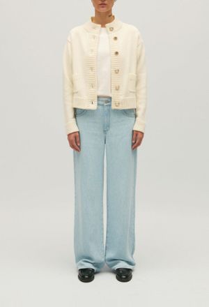 Claudie Pierlot Cardigan court maille &eacute;paisse