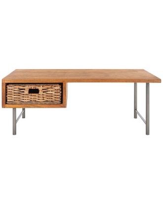 Safavieh Allester Rattan 1-Drawer Coffee Table