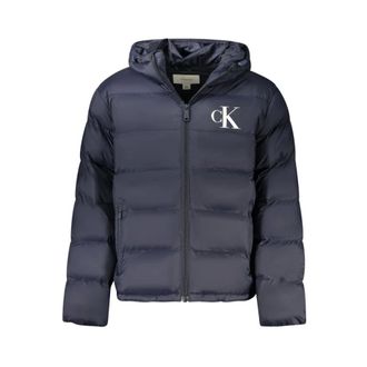 Calvin Klein Jassen, Heren, Blauw, L, Blu Poliammide Jacket