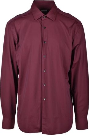 Xacus Elegante Shirt met Stretchstof - Heren - Casual Overhemden - Rood - XL - Overhemden