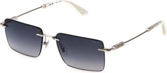 Police Palladium Zonnebril Rookgradi&euml;nt Stijlvol Model - Heren - Zonnebrillen - Grijs - 57 MM - Accessoires