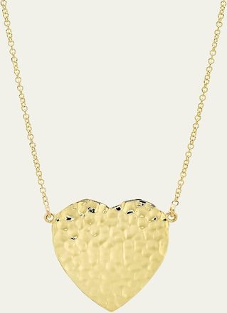 Jennifer Meyer 18k Hammered Heart Necklace