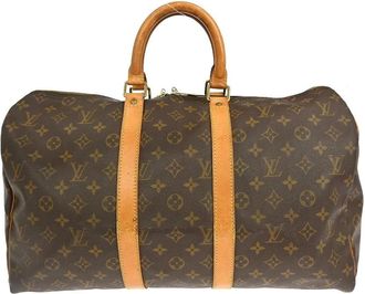 Louis Vuitton Pre-owned Weekend Bags, female, Brown, Size: ONE SIZE Pre-owned Keepall Travel Bag