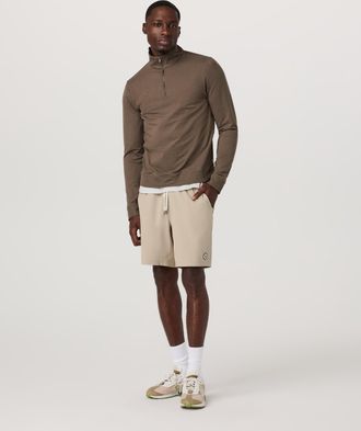 Vuori Clothing Coronado Half Zip Jacket | Espresso Heather | Medium