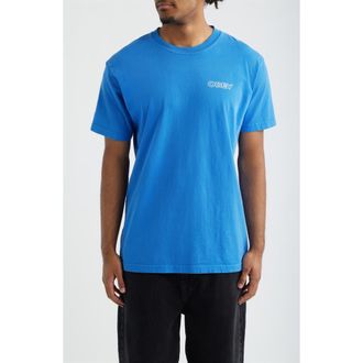 Obey Ripple Graphic T-Shirt in Pigment Electric Indigo at Nordstrom, Size X-Large