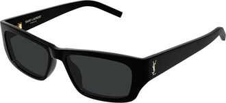 Saint Laurent SL M182/F JAZZ Asian Fit 001 Womens Sunglasses Black Size 54 - Free RX Lenses - Free RX Lenses