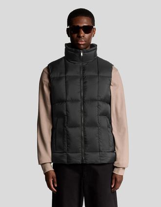 Lyle & Scott Lyle And Scott Mens Square Cocoon Puffer Gilet - Black - Size: Regular/36