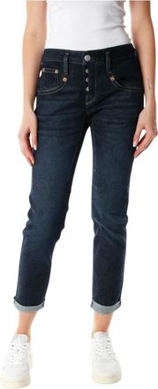 Herrlicher Shyra Cropped Jeans - Dames - Cropped Jeans - Blauw - W26 - Katoen - Jeans