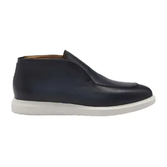 HUGO BOSS Heren Randy Desb Bupr Leren Instappers (Blauw)