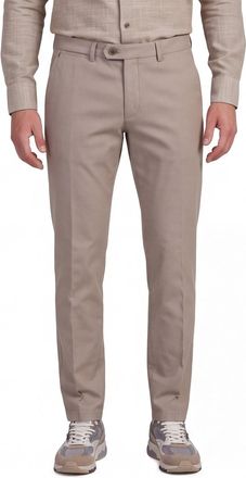 Gardeur Sonny broek bruin effen katoen slim fit