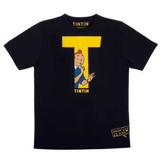 TINTIN T-shirt 100% cotton Moulinsart Tintin, T Black (2022) - 12 years old