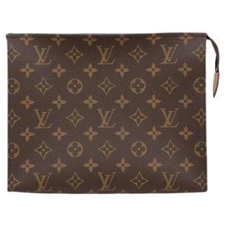 Louis Vuitton Pre-owned Clutches, female, Brown, Size: ONE SIZE Pre-owned Pochette Toilette 26 Pouch