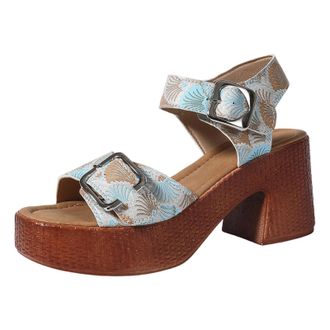 Generic 2026 Women Slippers Stylish Womens Sandals For Casual And Work Outings Open Toe Design With Elegant Strap Perfect Summer High Heels Effortless (Sky Bl