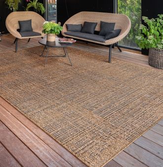 Paco Home Paco Home - Alfombra Cocina Exterior Terraza Jardin Lavar En La Lavadora Motivo Boho Chic 160x220 Cm, Beige 3