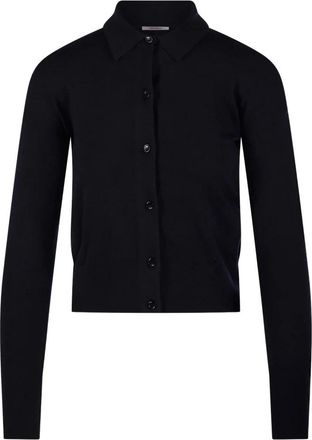 Max Mara Mxmmedeola Cardigan - Dames - Vesten - Blauw - XS - Wol - Truien & Vesten