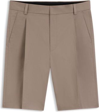 HUGO BOSS Relaxed-fit shorts in stretch-cotton twill