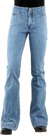 Stetson Womens High Rise Western Jeans In Blue