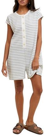 Wishlist Striped Knit Romper in Blue Combo at Nordstrom Rack, Size Medium