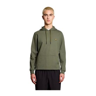 Lyle & Scott Fly Fleece Hoodie - Heren - Sweatshirts & Hoodies - Groen - Maat: L Fleece