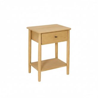Wabi Home Mesita de noche de madera maciza 50x58cm