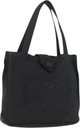 Chanel Pre-owned Tote Bags, female, Black, Size: ONE SIZE Pre-owned Vintage Hand Bag