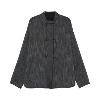 Emporio Armani Dames, Jassen, Grijs, Maat: 2XS