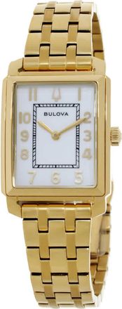 Bulova Sutton Quartz White Dial Ladies Watch 97L186