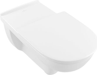 Villeroy & Boch Inodoro Suspendido Sin Borde Para Personas Con Movilidad Reducida (pmr) + Asiento Extra&iacute;ble Con Cierre Suave Villeroy & Boch Vicare Blanco