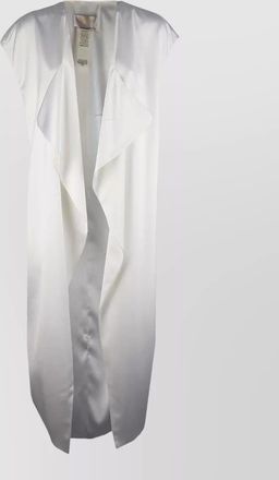 Genny midi dress cap sleeves open front