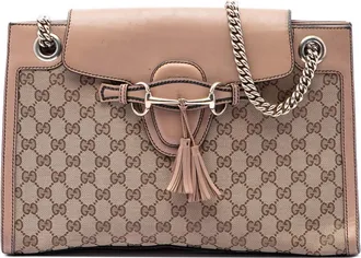 Gucci Pre-owned Gucci Large GG Canvas Emily Shoulder Bag Ladies KSHIWM241Q5NAYGL