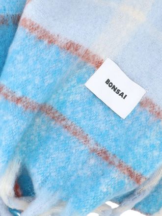 BONSAI Mens Scarfs Blue Polyester