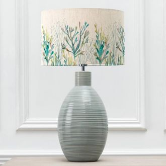 Voyage Maison Epona Table Lamp With Coral Eva Lampshade in Blue