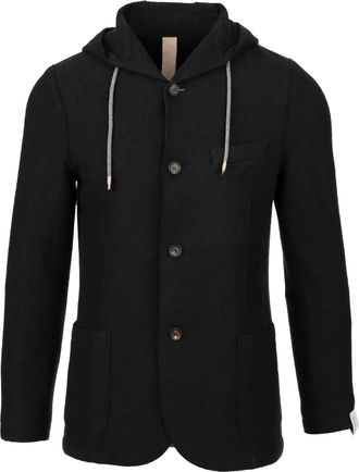 Eleventy Giacca con cappuccio - Blu