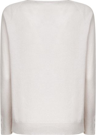 Blanca Vita Womens Knit Sweater Grey Virgin Wool