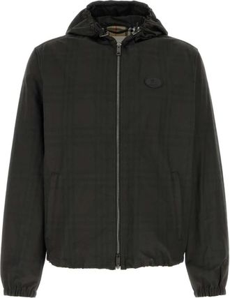 Burberry Newport Jacket - Heren - Zomerjassen - Grijs - XL - Katoen - Jassen