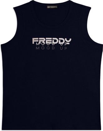 Freddy Canotta in Jersey con Logo FREDDY e Scritta Mood Up