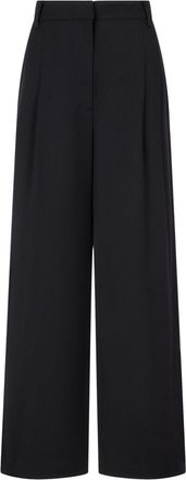 TOMBOY wool two-tuck trousers - Black