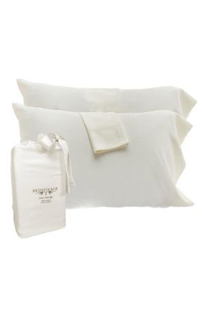 BedVoyage Luxury 100% Viscose Cooling Pillowcase Set in Ivory at Nordstrom, Size Standard