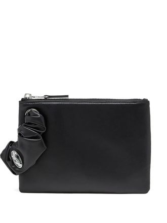 Diesel Grab-D pouch wallet - women - Polyurethane - One Size - Black
