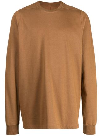 Rick Owens crew-neck cotton T-shirt - men - Cotton - S - Brown