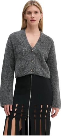 Nanushka Cardigan - Dames - Vesten - Grijs - M - Wol - Truien & Vesten